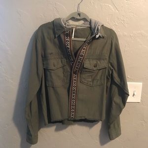 Army jacket with fun pattern!